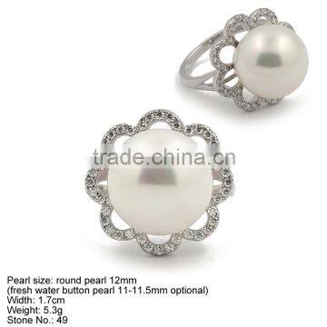 RPA2-003 2016 Hot Design Flower Ring Silver Jewelry of Ring