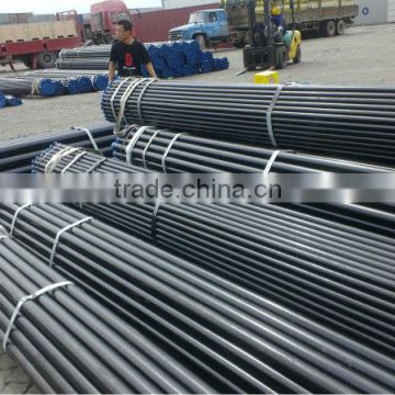 48.3mm black welded scaffolding pipe for cuplock and base jack and prop and frame system