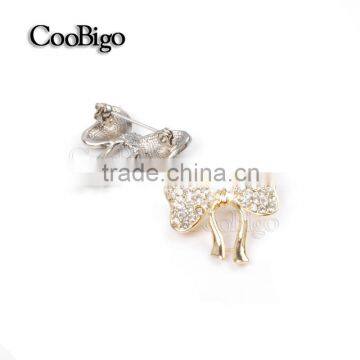 Fashion Jewelry Rhinestone Little Bowknot Brooch Women Girls Dresses Hijab Scarf Party Promotion Gift Apparel Accessories photo-4