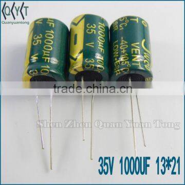 Capacitors 35V 1000UF 13X21 NEW