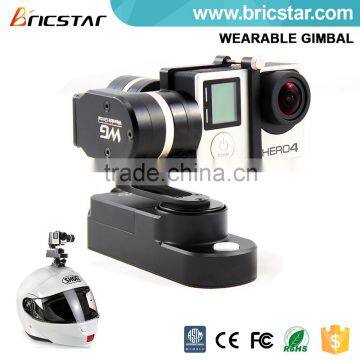 3-axis wearable gimbal helmet sport action camera.