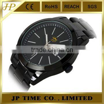 specialty classic shiny black analog quartz stainless steel watch water resistant offer