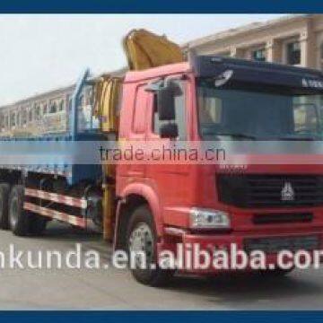 SINOTRUK howo 4X2 6X4 8X4 SPECIAL cargo truck with 6 8 10 TON crane FOR SALE