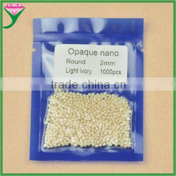 2mm translucent colours nano loose synthetic ivory gems