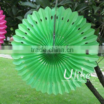 Popular Tissue Paper Fans Ceiling Decoration For Parties Party Stage Decoration