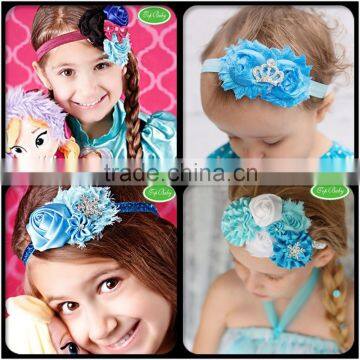 Flower kids frozen headband photography hair bands for girls