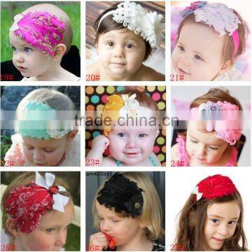 Hot sell teenage girls headband cute handmade baby hairband with feather                        
                                                Quality Choice