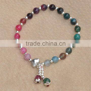 Latest design colorful bead bracelet for fashion girls