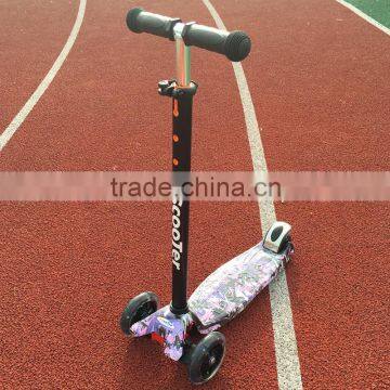 Mini Kid Scooter 2 in1 with Handle Bar and PU flashing wheel