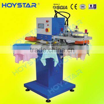 small size label semi automatic rotary 2 color screen printing machine