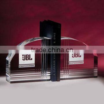 Crystal bookend for book stand crystal office stationery