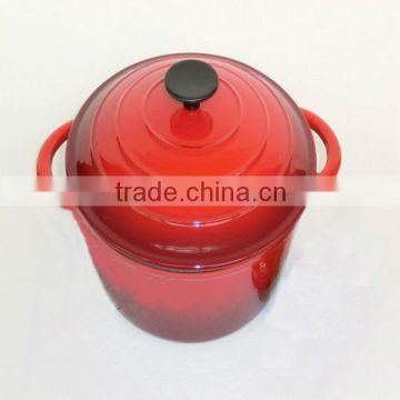 red enamel cast iron casseroles