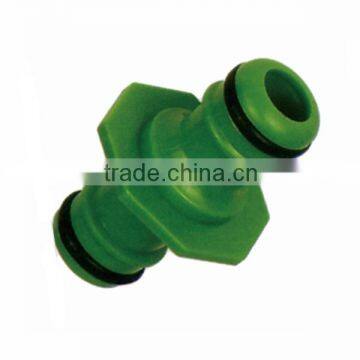 2 Way 1/2" Male Garden Hose Connector Quick Fix Coupler photo-2