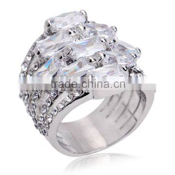 18k Fashion Cubic Zirconia Jewelry Crystal Victoria Wieck Rings