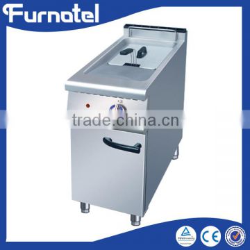 Professional stainless steel gas commercial Gas 2-Tank 2-Basket Fryer With Cabinet