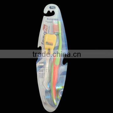 Oral Care kit Adult toothbrush with dental floss