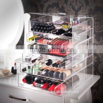 Large Removable Wholesale Acrylic Makeup Organizer With Drawers,6 Drawer Acrylic Makeup Organizer