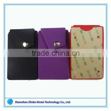 Cheap Goods From China Silicone Mobile Wallet Self Adhesive Slim Phone Pocket