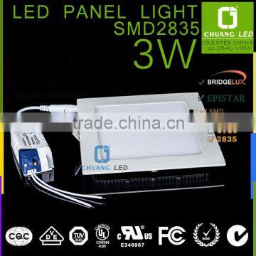 Price Square 3W Led Panel Light,promotion house led ceiling panel light