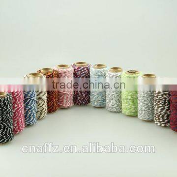 New Product Double Color Cotton Bakers Twine For Decoration