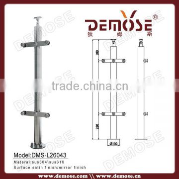 stainless steel baluster/banister for glass railing/fence