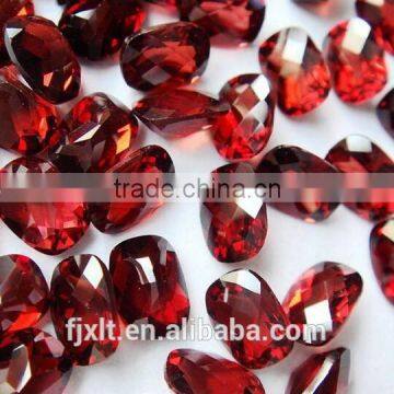 5*7mm Asscher cut gems garnet rough