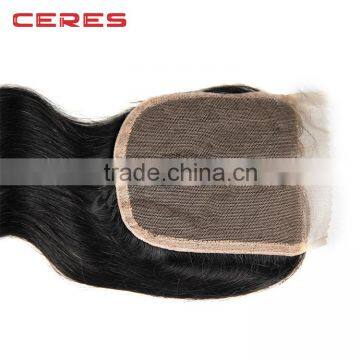 in Stock Virgin Hair Lace Closure, China Market 100 Human Hair Cheap Brazilian Hair Lace Closure photo-4