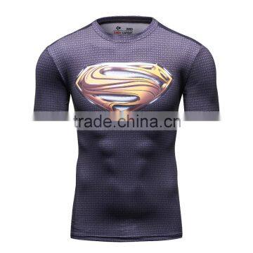 2016 Movie Superman v Bat-man/Wonder Man T-shirt Cool Novelty Tshirt Men Dawn of Justice Tee Sports T-Shirts photo-4