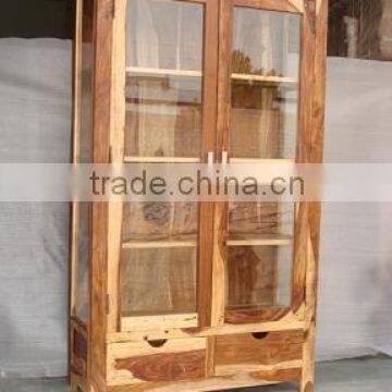 WOODEN GLASS CABINET