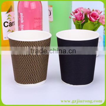 Best selling ripple paper coffee cups for wholesle