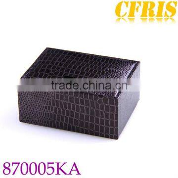 Wholesale textured lether cufflink box