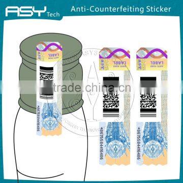 High quailty adhesive hot stamping security sticker