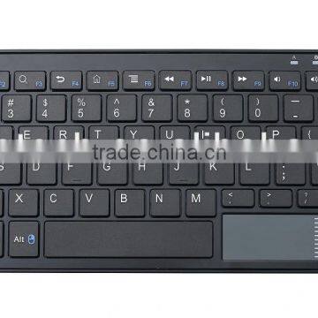 Mini rechargeable bluetooth keyboard with touchpad