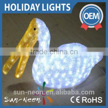 led decorative solar duck light motif plastic ducks