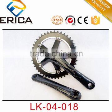 Bicycle Square Crankset CNC Black Single Speed Fixed Gear Bike Crankset