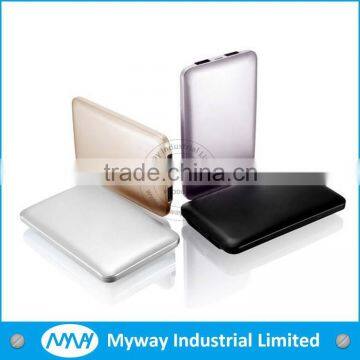 MYWAY 2015 promotional sale cheap slim battery phone charger mobile power bank 4000mah for Sumsung