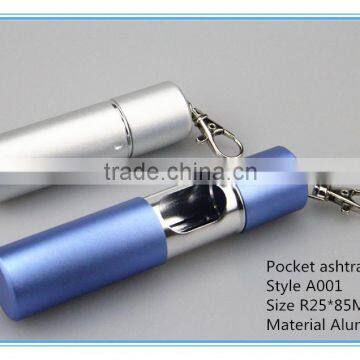 Metal pocket ashtray