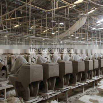 Restaurant Ceramic Building Material Sanitary Ware One Piece Toilet Square photo-4