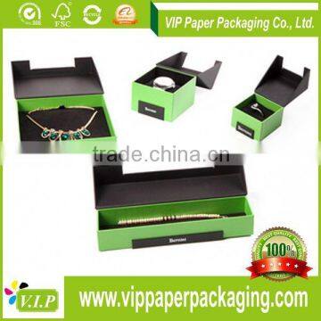 MANUFACTURUER FOR CUSTOM LOGO RIBBONED GIFT PAPER JEWELRY BOX