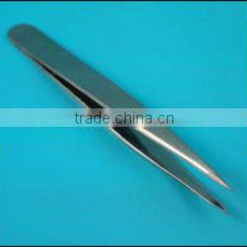 Tipped sanding finished stamp tweezers