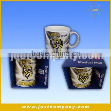 Decal Printed Sound Ceramic Tall Custom Coffee Mugs