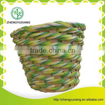 Wholesale green cornhusk storage basket