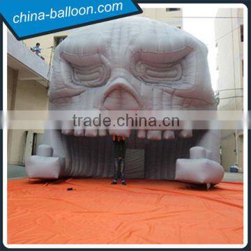 Large inflatable skull/ horrible inflatable skull shape tent for Halloween