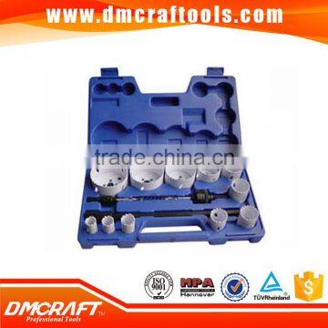 Low price best selling 16 Pcs Bi-metal hole saw kit