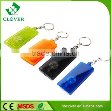 LED key chain lights PS material promotion gift plastic 1 led led keychain flashlight