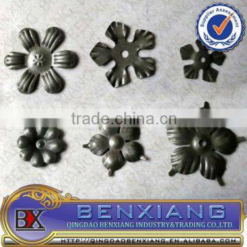 made in China cheap decorative part wrought iron stamped flowers & leaves