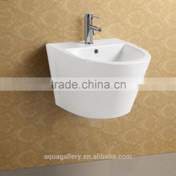 Lavatory Wall Hung Washing Hand Ceramic Basin photo-2