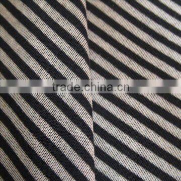 Cotton+Modal Auto Stripe Single Jersey Knitting Textile Fabric