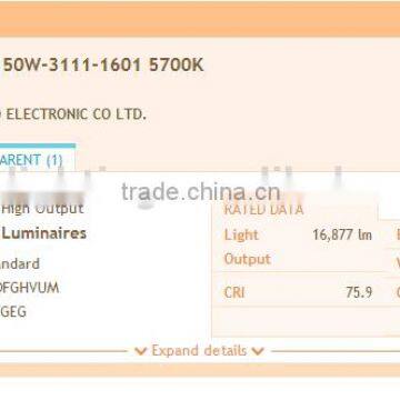 High Lumen 150w UL CUL DLC List Led Canopy Light for Gas Station to Replace 400w Mental Halide Lamp photo-2