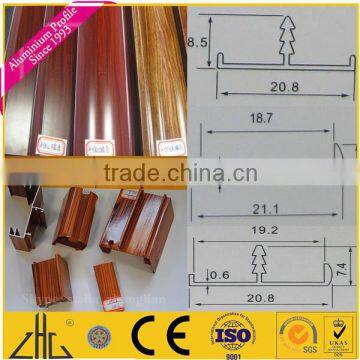 Wow!! Square tube aluminum profile rails/Aluminium Profile with Sand Blasting Treatment/wood grain aluminium profile for ceiling